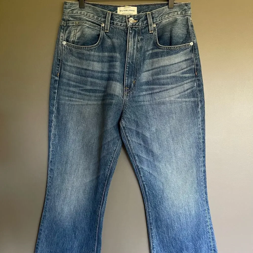 SLVRLAKE‎ Charlotte High Rise Boot Cut Jeans in Tucson Size 31 Flare Rigid Denim
